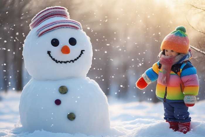 儿童故事《雪人》、幼儿故事雪人