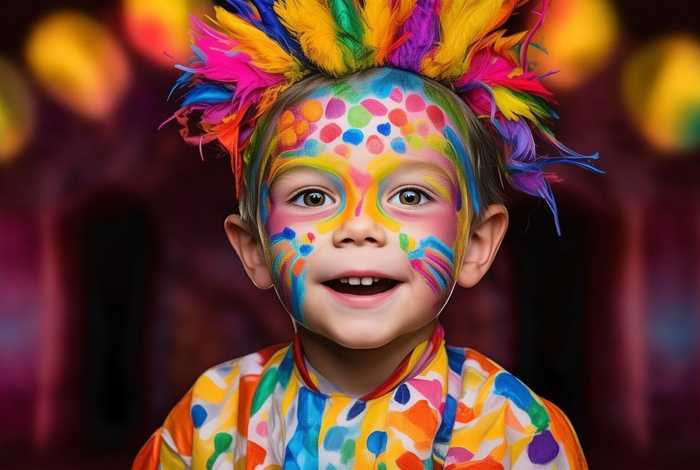 儿童表演妆容图片 儿童表演妆容图片男孩