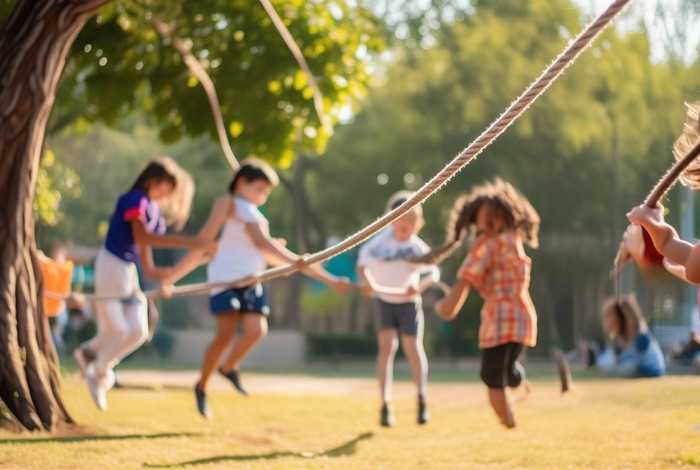 儿童绳子玩法；儿童绳子玩法简单