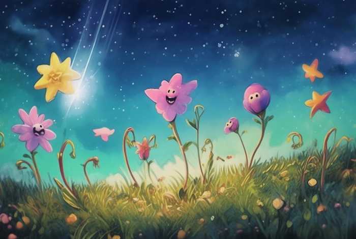 儿童故事星星和花，星星和花儿的故事