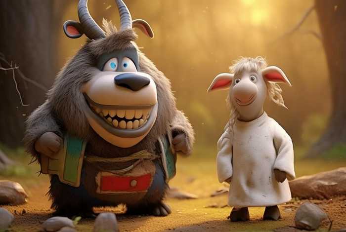 儿童故事大灰狼和小山羊、大灰狼和小山羊故事视频