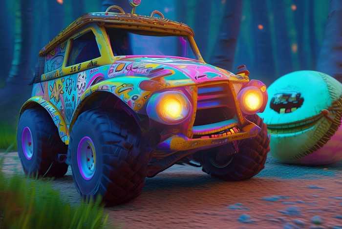 儿童故事越野车和球 越野车的故事睡前故事