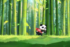 panda儿童音乐 - the panda eats bamboo儿歌