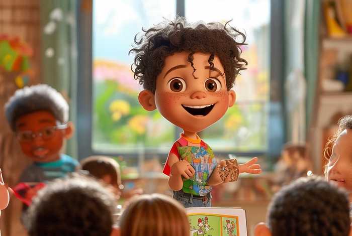 儿童演讲故事素材拼音，幼儿讲故事简短小故事带拼音