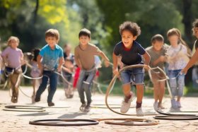 儿童传统游戏滚铁环的历史文化背景 - 传统游戏滚铁环的好处