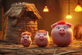 3-6岁幼儿必听故事三只小猪，3岁宝宝必听的故事三只小猪