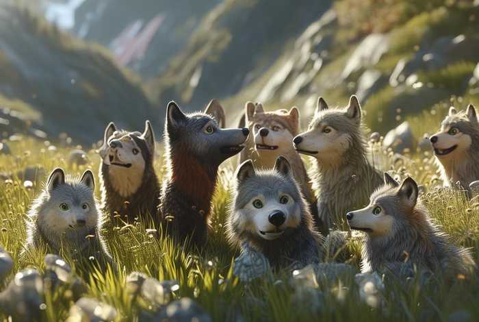 儿童故事七匹狼；励志故事七匹狼的故事