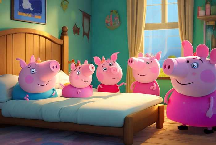 儿童睡前故事小猪佩奇一家人；小猪佩奇一家人的故事