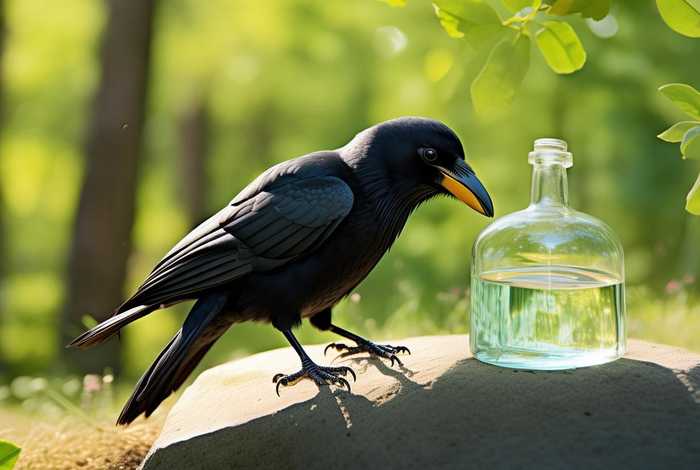 儿童故事乌鸦喝水内容 - 乌鸦喝水幼儿故事内容