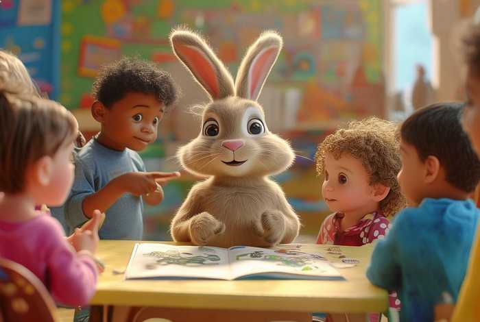 儿童故事兔子的尾巴 - 幼儿故事兔子的尾巴讲述教案