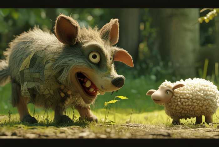 儿童故事狼吃羊的故事、讲个狼吃羊的故事