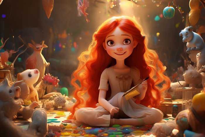 儿童故事绘画作品，儿童故事绘画作品美乐蒂