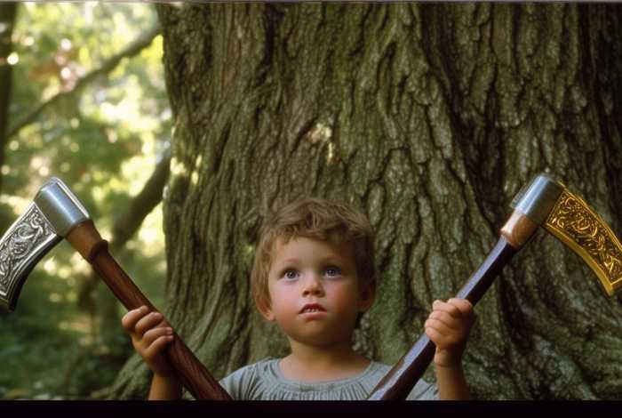 儿童故事金斧子银斧子；金银斧子的故事