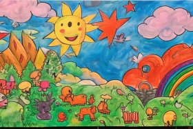 儿童创意绘画图片大全 - 儿童创意绘画图片大全三年级