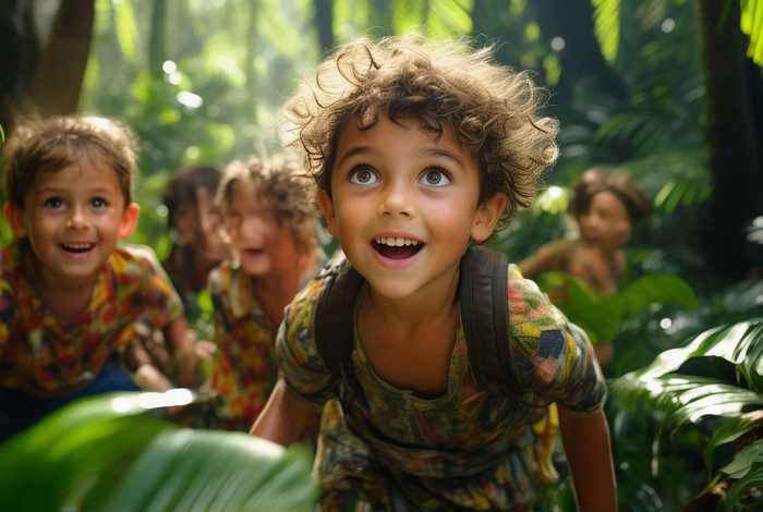 儿童探险丛林 丛林探险 儿童 儿童探险丛林 丛林探险 儿童