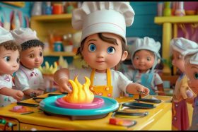 儿童厨师故事书 - 幼儿园厨师的故事