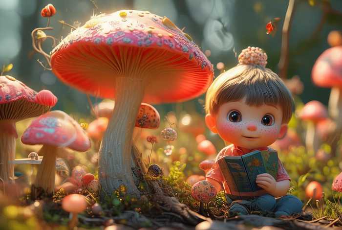 儿童故事小蘑菇故事文字；小蘑菇故事情节