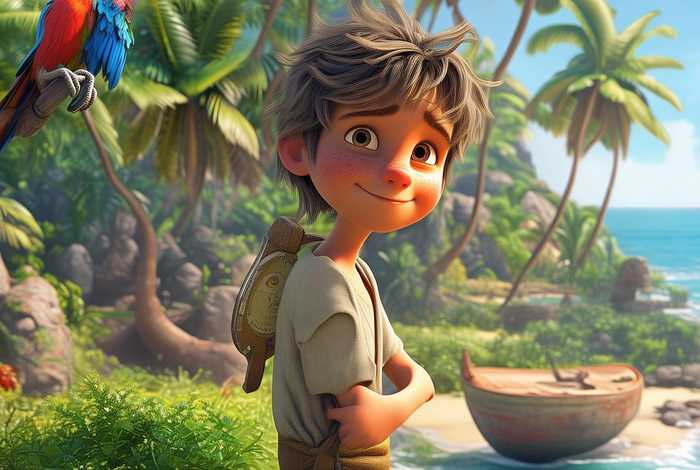 儿童故事鲁滨逊漂流记；儿童读物鲁滨逊漂流记