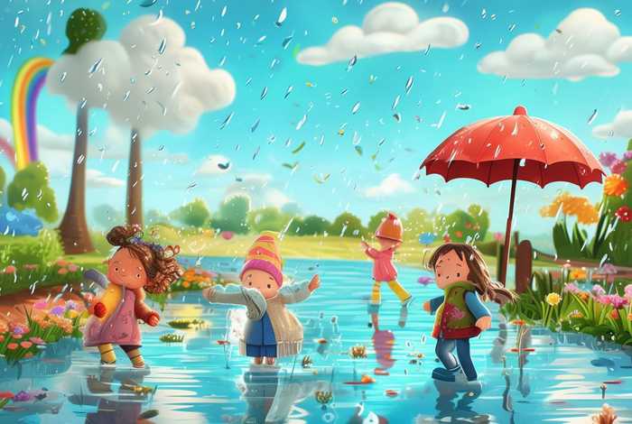 儿童故事下雨啦 - 下雨啦幼儿故事