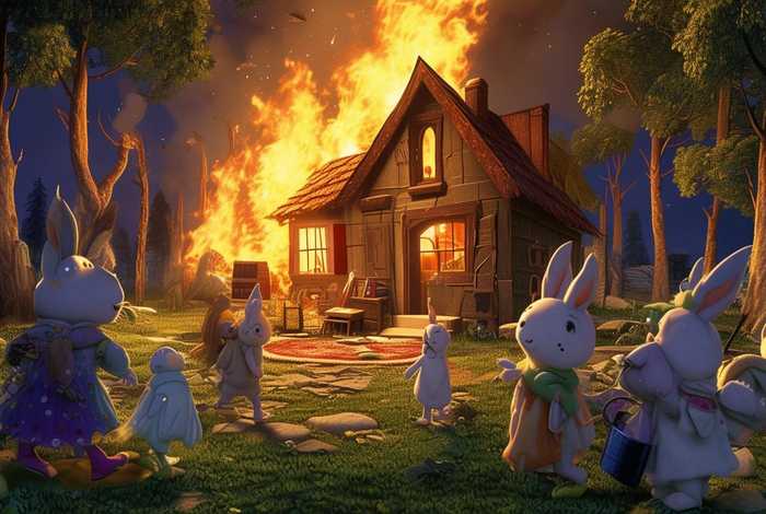 儿童故事小兔子家着火了、小兔子家失火了怎么办 儿童故事小兔子家着火了、小兔子家失火了怎么办