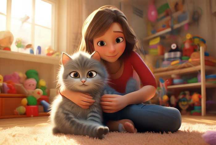 儿童绘本故事妈妈和小猫，小猫咪咪和妈妈绘本故事