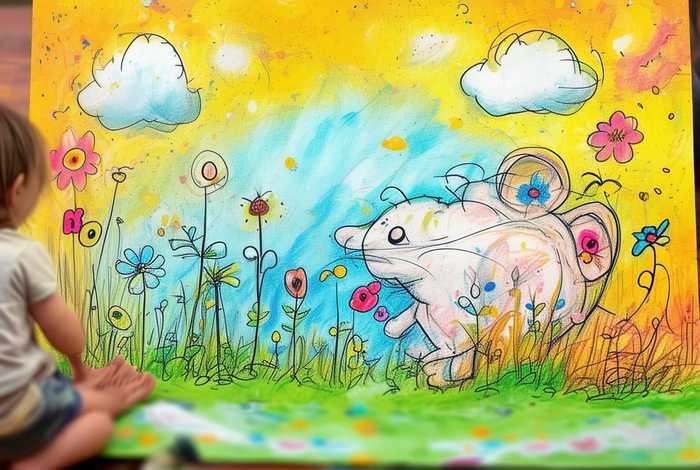 儿童老鼠简笔画（儿童老鼠简笔画背景怎么画）