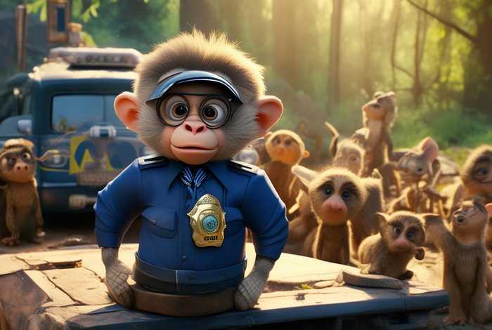 儿童故事猴子警长；少儿故事猴子警长