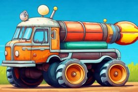 儿童导弹车简笔画图片 - 儿童导弹车简笔画图片大全