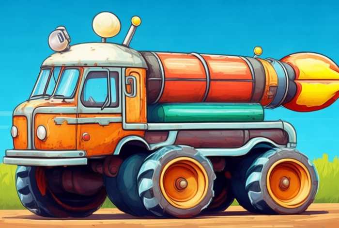 儿童导弹车简笔画图片 - 儿童导弹车简笔画图片大全