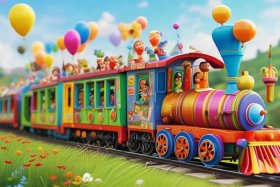 儿童列车小故事动画片 儿童列车火车动画片
