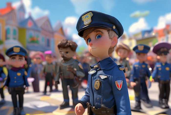 儿童警察故事视频动画、少儿警察故事视频