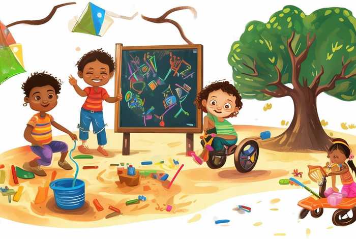 儿童画创编故事型 - 幼儿故事创编画4幅