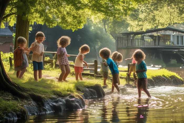 儿童河边故事 小河边幼儿园故事