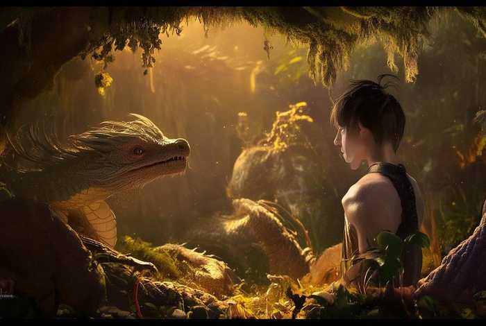 儿童故事叶公好龙背景视频素材 - 叶公好龙的视频小故事