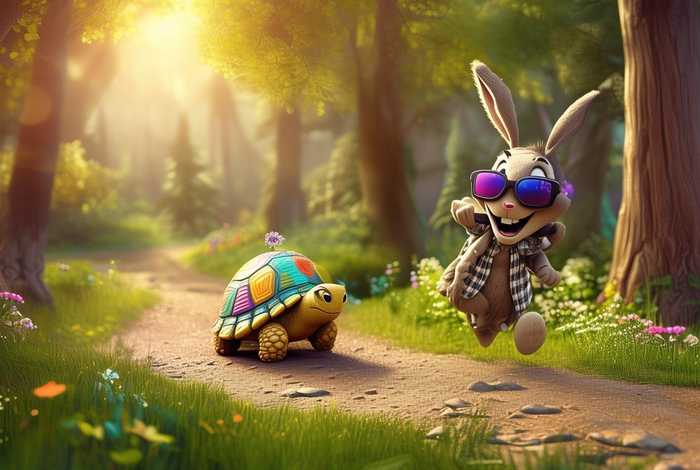 儿童睡前故事龟兔赛跑、睡前故事幼儿故事大全龟兔赛跑