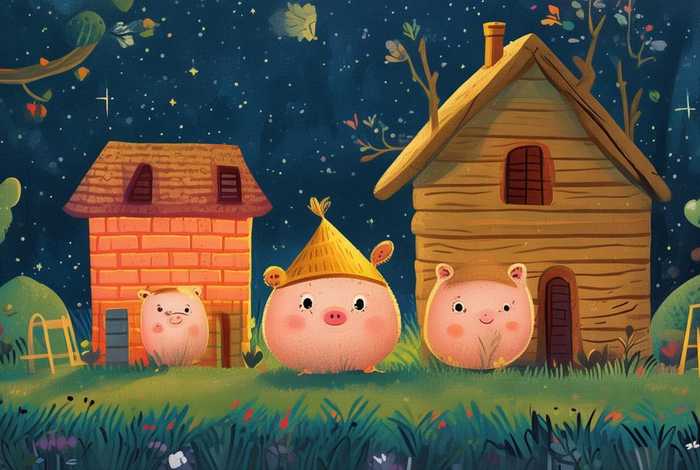 儿童睡前故事三只小猪盖房子、故事大全 睡前故事三只小猪盖房子