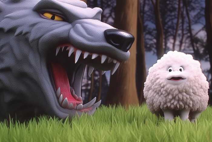 儿童故事大灰狼吃小羊的故事 - 讲一个大灰狼吃小羊的故事