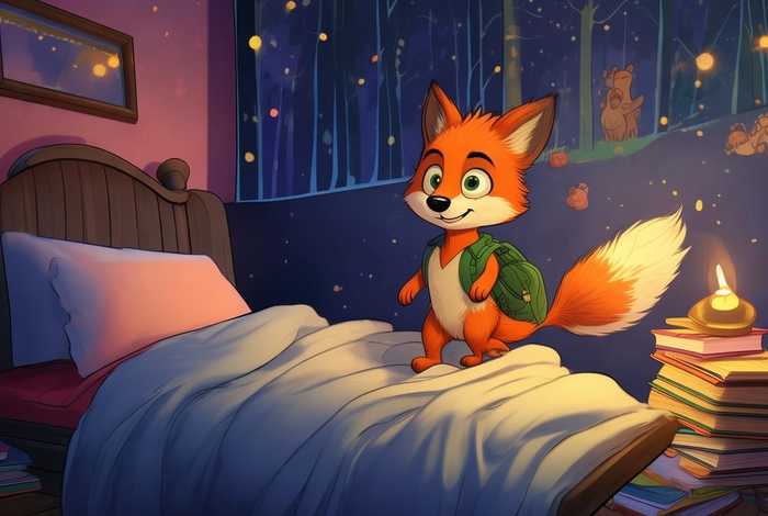 儿童睡前故事小狐狸上学；小狐狸的睡前小故事