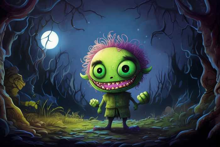 儿童怪物恐怖故事（儿童恐怖怪物画 简单）