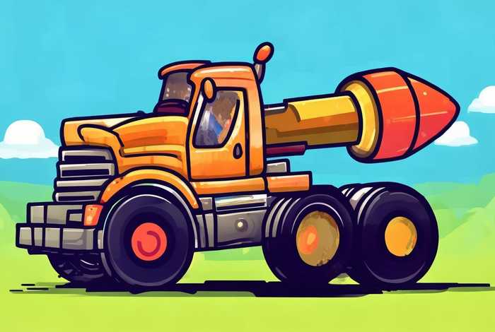 儿童导弹车图片（儿童导弹车图片简笔画）