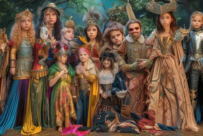 儿童故事人物角色服装（故事人物扮演服装图片）