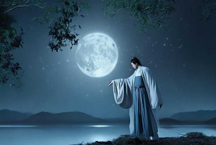 《月亮的故事》 李白捞月亮的故事