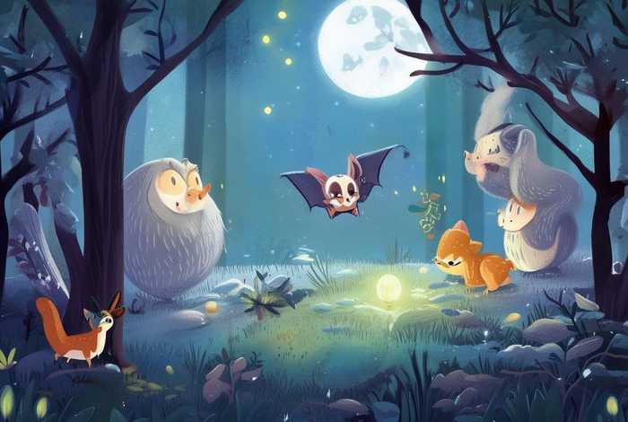 儿童故事小蝙蝠和他的朋友们 - 小蝙蝠和他的朋友们中文 儿童故事小蝙蝠和他的朋友们 - 小蝙蝠和他的朋友们中文