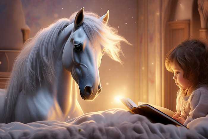 儿童睡前故事马 - 马的故事睡前故事