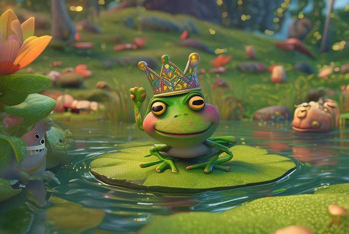 儿童睡前故事逞强的青蛙；儿童睡前故事爱吹牛的青蛙