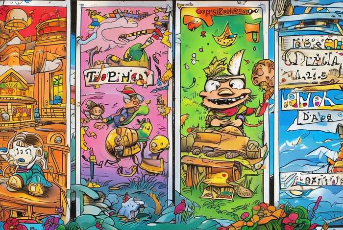 儿童故事连环画四格、幼儿故事四格连环画