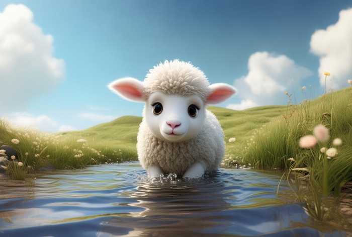 儿童故事小羊在河边喝水 小羊在河边喝水的故事 儿童故事小羊在河边喝水 小羊在河边喝水的故事