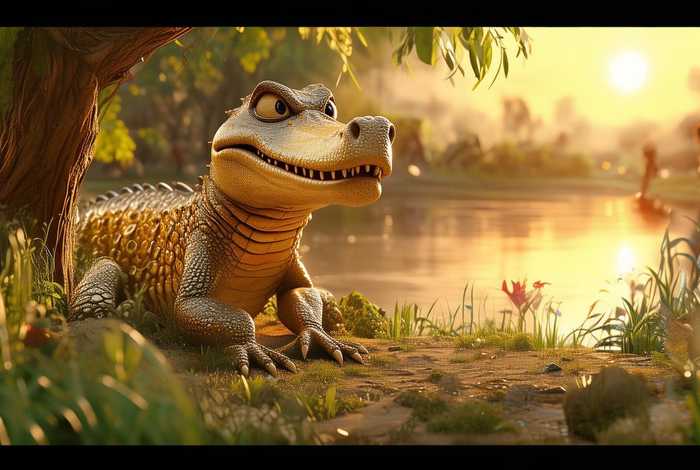 儿童故事鳄鱼的眼泪视频 - 鳄鱼的眼泪的故事视频