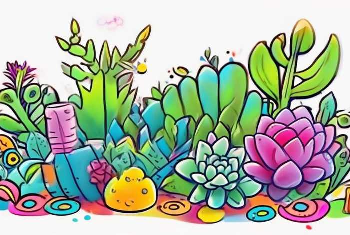 儿童画 多肉、儿童画多肉植物图片大全简单