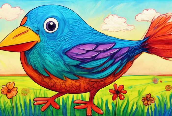 儿童画画小鸟画、儿童画画小鸟画图片大全